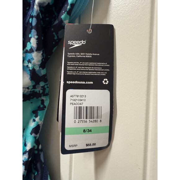 Speedo Women's Swimsuit One Piece Pro LT Flipback Bleach Peacoat Size 8\34 - Picture 6 of 7